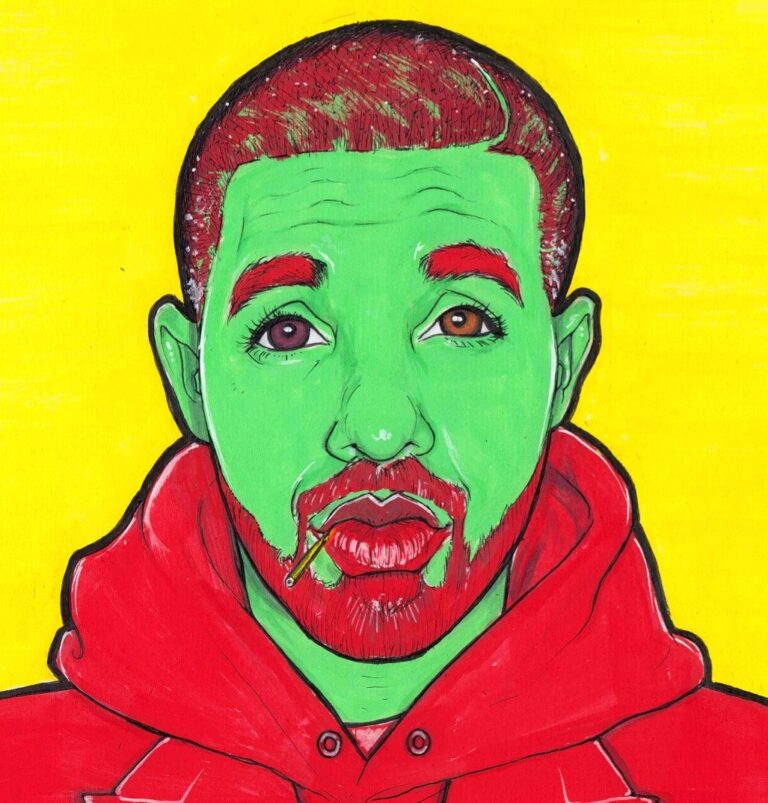 Drake cartoon caricature by Pen Jones Cartoons caricaturist