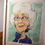 Framed caricature by caricaturist Pen Jones Cartoons for Mother's Day