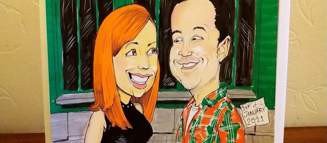 couple caricature